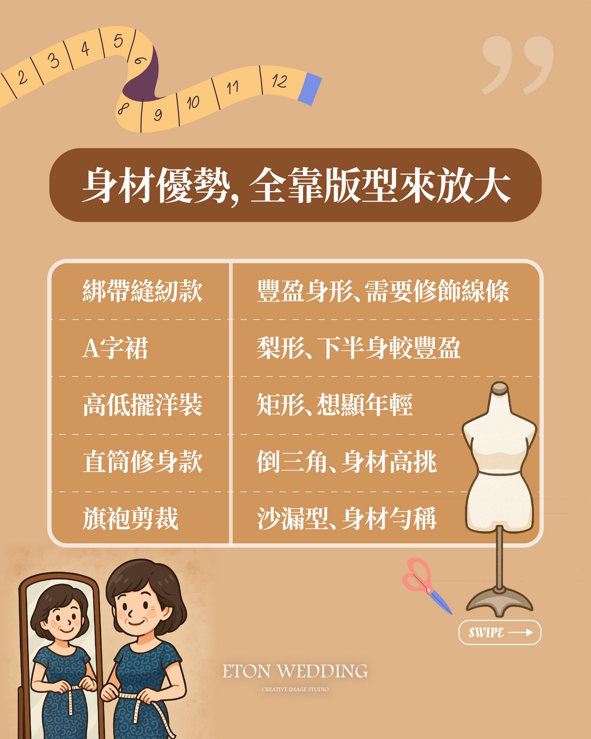 媽媽禮服先看版型